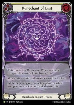 Runechant of Lust (Extended Art Rainbow Foil)