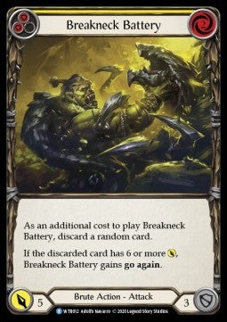 Breakneck Battery (Yellow) (Rainbow Foil) - Welcome to Rathe - Unlimited (Rare) [WTR-U-WTR012]