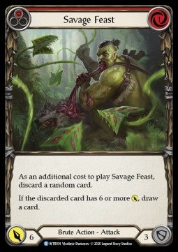 Savage Feast (Red) (Normal) - Welcome to Rathe - Unlimited (Rare) [WTR-U-WTR014]