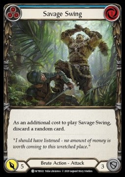 Savage Swing (Blue) (Normal) - Welcome to Rathe - Unlimited (Common) [WTR-U-WTR022]