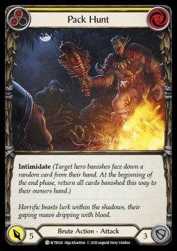 Pack Hunt (Yellow) (Rainbow Foil) - Welcome to Rathe - Unlimited (Common) [WTR-U-WTR024]