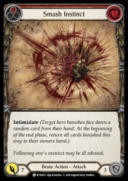 Smash Instinct (Red) (Rainbow Foil) - Welcome to Rathe - Unlimited (Common) [WTR-U-WTR026]