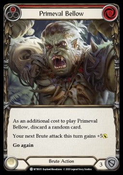 Primeval Bellow (Red) (Rainbow Foil) - Welcome to Rathe - Unlimited (Common) [WTR-U-WTR035]
