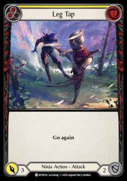 Leg Tap (Yellow) (Rainbow Foil) - Welcome to Rathe - Unlimited (Common) [WTR-U-WTR102]