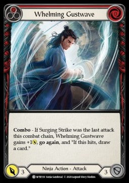 Whelming Gustwave (Red) (Rainbow Foil) - Welcome to Rathe - Unlimited (Common) [WTR-U-WTR110]