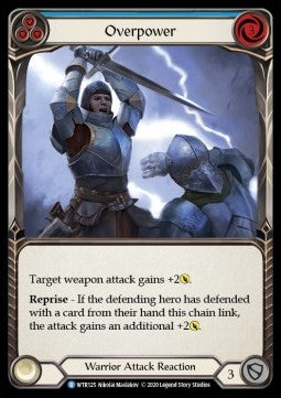 Overpower (Blue) (Rainbow Foil) - Welcome to Rathe - Unlimited (Rare) [WTR-U-WTR125]