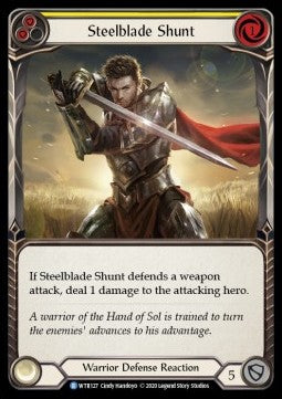 Steelblade Shunt (Yellow) (Normal) - Welcome to Rathe - Unlimited (Rare) [WTR-U-WTR127]