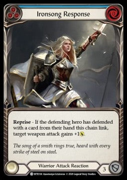 Ironsong Response (Blue) (Rainbow Foil) - Welcome to Rathe - Unlimited (Common) [WTR-U-WTR134]