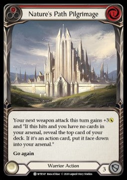 Nature's Path Pilgrimage (Red) (Rainbow Foil) - Welcome to Rathe - Unlimited (Common) [WTR-U-WTR147]