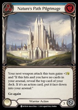 Nature's Path Pilgrimage (Blue) (Rainbow Foil) - Welcome to Rathe - Unlimited (Common) [WTR-U-WTR149]