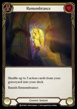 Remembrance (Normal) - Welcome to Rathe - Unlimited (Super Rare) [WTR-U-WTR163]