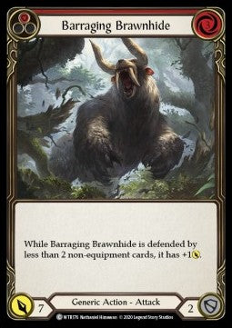 Barraging Brawnhide (Red) (Normal) - Welcome to Rathe - Unlimited (Common) [WTR-U-WTR176]