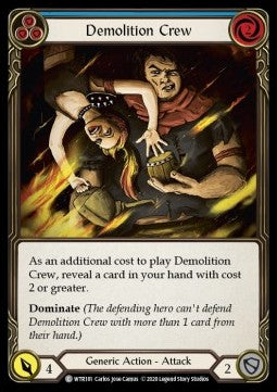 Demolition Crew (Blue) (Rainbow Foil) - Welcome to Rathe - Unlimited (Common) [WTR-U-WTR181]