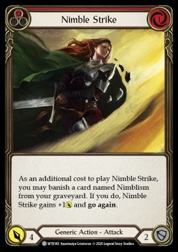 Nimble Strike (Red) (Rainbow Foil) - Welcome to Rathe - Unlimited (Common) [WTR-U-WTR185]