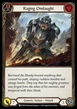 Raging Onslaught (Red) (Normal) - Welcome to Rathe - Unlimited (Common) [WTR-U-WTR188]