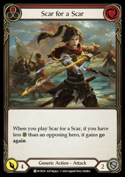 Scar for a Scar (Red) (Normal) - Welcome to Rathe - Unlimited (Common) [WTR-U-WTR191]