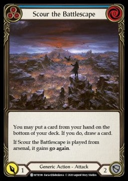 Scour the Battlescape (Blue) (Rainbow Foil) - Welcome to Rathe - Unlimited (Common) [WTR-U-WTR196]