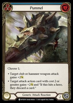 Pummel (Blue) (Rainbow Foil) - Welcome to Rathe - Unlimited (Common) [WTR-U-WTR208]