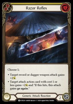 Razor Reflex (Yellow) (Rainbow Foil) - Welcome to Rathe - Unlimited (Common) [WTR-U-WTR210]