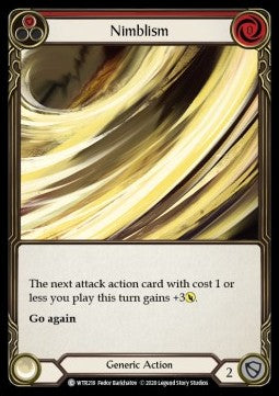 Nimblism (Red) (Rainbow Foil) - Welcome to Rathe - Unlimited (Common) [WTR-U-WTR218]