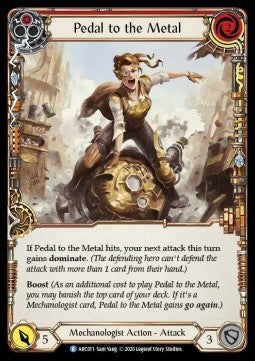 Pedal to the Metal (Red) (Normal) - Arcane Rising - Unlimited (Rare) [ARC-U-ARC011]