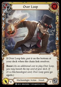 Over Loop (Yellow) (Rainbow Foil) - Arcane Rising - Unlimited (Common) [ARC-U-ARC021]