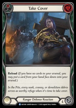 Take Cover (Red) (Normal) - Arcane Rising - Unlimited (Rare) [ARC-U-ARC048]