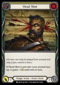 Head Shot (Yellow) (Normal) - Arcane Rising - Unlimited (Common) [ARC-U-ARC058]