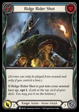Ridge Rider Shot (Blue) (Normal) - Arcane Rising - Unlimited (Common) [ARC-U-ARC065]