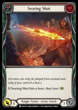 Searing Shot (Red) (Rainbow Foil) - Arcane Rising - Unlimited (Common) [ARC-U-ARC069]