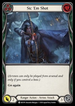 Sic 'Em Shot (Blue) (Normal) - Arcane Rising - Unlimited (Common) [ARC-U-ARC074]