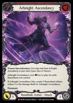 Arknight Ascendancy (Rainbow Foil) - Arcane Rising - Unlimited (Majestic) [ARC-U-ARC080]