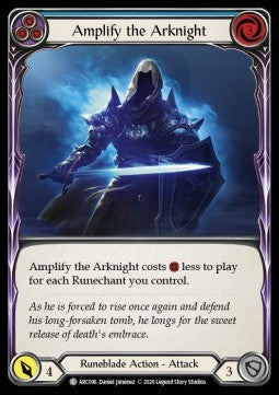 Amplify the Arknight (Blue) (Rainbow Foil) - Arcane Rising - Unlimited (Common) [ARC-U-ARC096]
