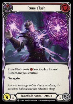 Rune Flash (Red) (Rainbow Foil) - Arcane Rising - Unlimited (Common) [ARC-U-ARC100]