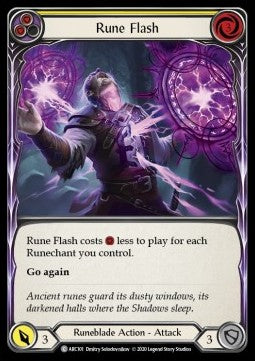 Rune Flash (Yellow) (Normal) - Arcane Rising - Unlimited (Common) [ARC-U-ARC101]