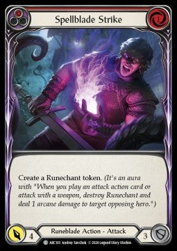 Spellblade Strike (Red) (Rainbow Foil) - Arcane Rising - Unlimited (Common) [ARC-U-ARC103]