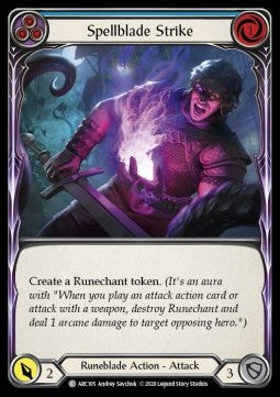 Spellblade Strike (Blue) (Rainbow Foil) - Arcane Rising - Unlimited (Common) [ARC-U-ARC105]