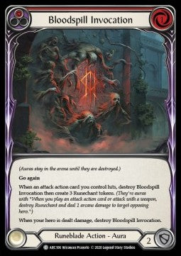 Bloodspill Invocation (Red) (Normal) - Arcane Rising - Unlimited (Common) [ARC-U-ARC106]