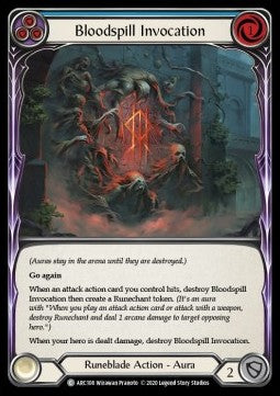 Bloodspill Invocation (Blue) (Rainbow Foil) - Arcane Rising - Unlimited (Common) [ARC-U-ARC108]