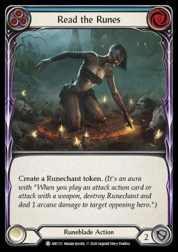 Read the Runes (Blue) (Rainbow Foil) - Arcane Rising - Unlimited (Common) [ARC-U-ARC111]