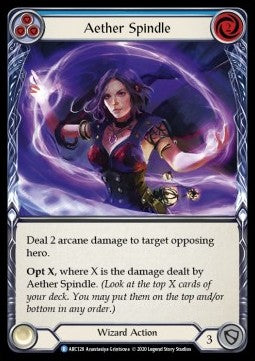 Aether Spindle (Blue) (Normal) - Arcane Rising - Unlimited (Rare) [ARC-U-ARC128]