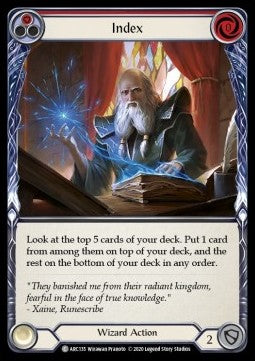 Index (Red) (Rainbow Foil) - Arcane Rising - Unlimited (Common) [ARC-U-ARC135]