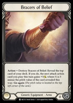 Bracers of Belief (Rainbow Foil) - Arcane Rising - Unlimited (Common) [ARC-U-ARC153]
