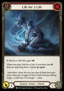 Life for a Life (Red) (Rainbow Foil) - Arcane Rising - Unlimited (Rare) [ARC-U-ARC164]