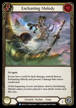 Enchanting Melody (Yellow) (Rainbow Foil) - Arcane Rising - Unlimited (Rare) [ARC-U-ARC168]