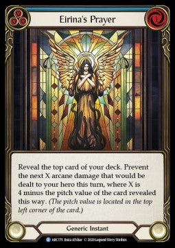 Eirina's Prayer (Blue) (Normal) - Arcane Rising - Unlimited (Rare) [ARC-U-ARC175]