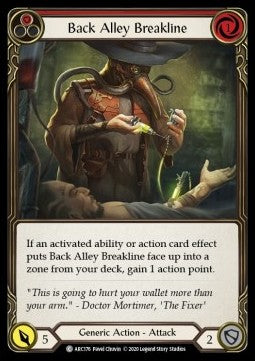 Back Alley Breakline (Red) (Rainbow Foil) - Arcane Rising - Unlimited (Common) [ARC-U-ARC176]