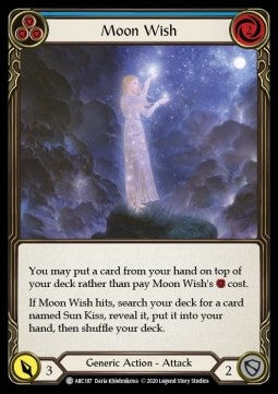 Moon Wish (Blue) (Rainbow Foil) - Arcane Rising - Unlimited (Common) [ARC-U-ARC187]