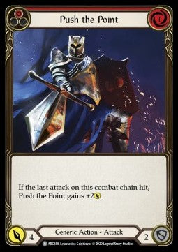 Push the Point (Red) (Rainbow Foil) - Arcane Rising - Unlimited (Common) [ARC-U-ARC188]