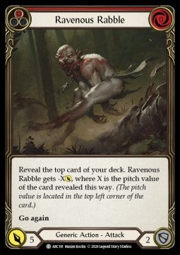 Ravenous Rabble (Red) (Normal) - Arcane Rising - Unlimited (Common) [ARC-U-ARC191]